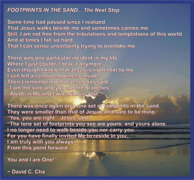 Footprints, The Next Step Poem