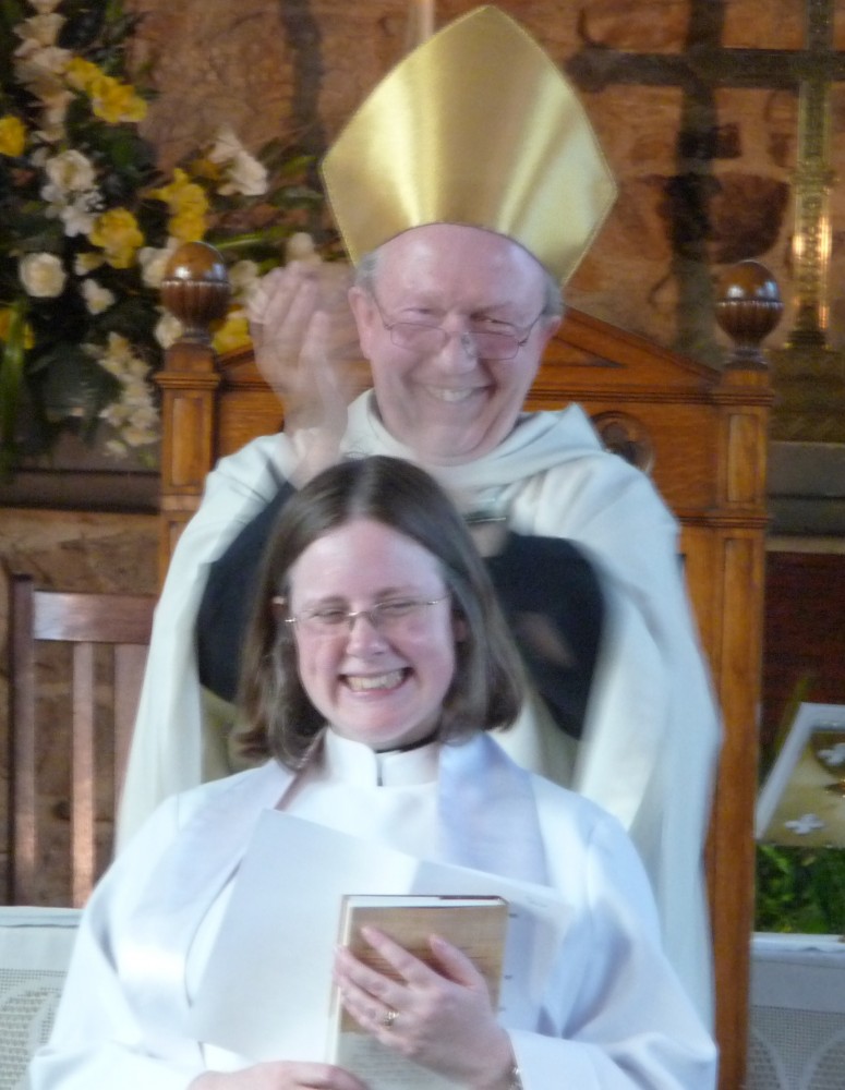A joyful moment as Tessa becomes an ordained priest