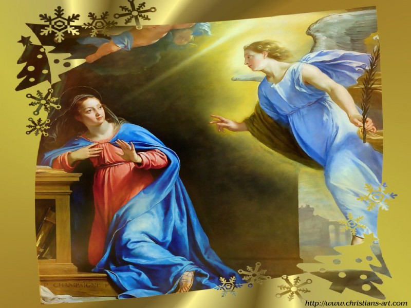 Mary and the Angel Gabriel